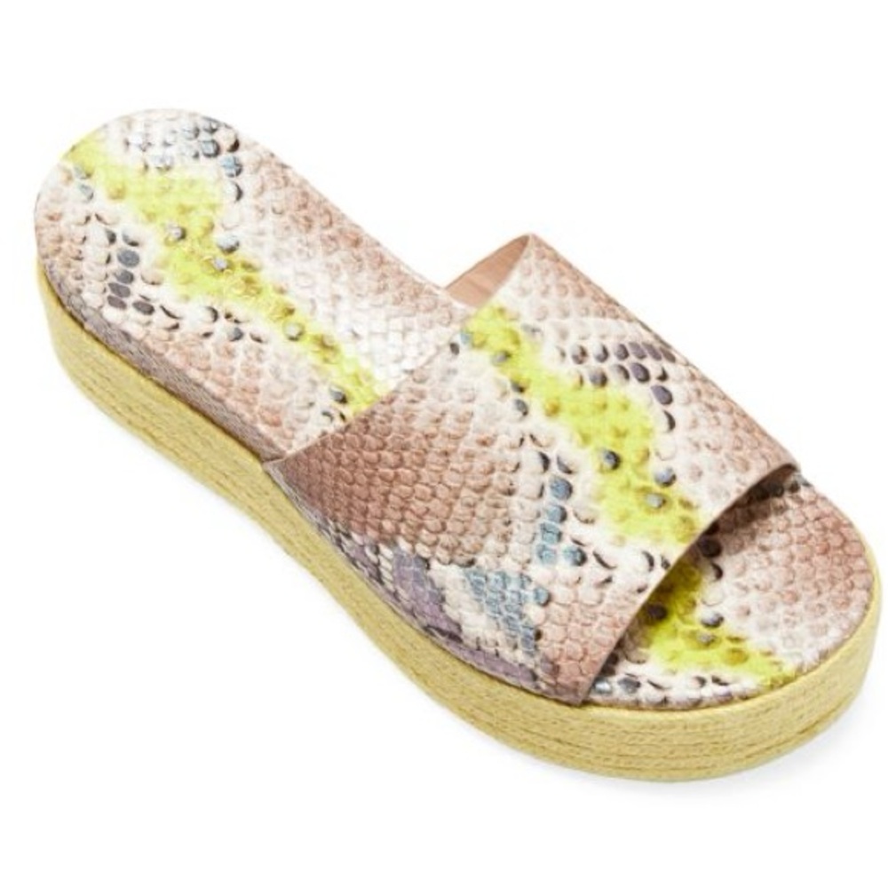 KATE SPADE NEW YORK
Zia Snakeskin-Embossed Leather Espadrille
Flatform Sandals